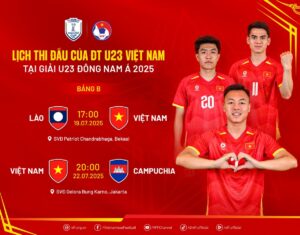 Lịch Thi Đấu Giải U23 Đông Nam Á 2025: 15/07 - 31/07